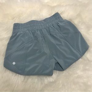 Lululemon pale blue tracker shorts